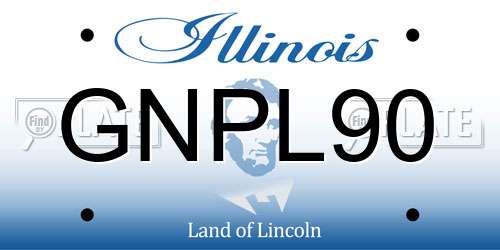 GNPL90 Illinois License Plate
