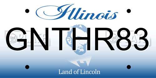 GNTHR83 Illinois License Plate