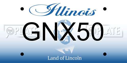 GNX50 Illinois License Plate