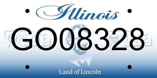 GO08328 Illinois License Plate