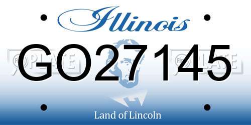 GO27145 Illinois License Plate