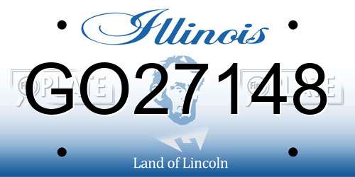 GO27148 Illinois License Plate