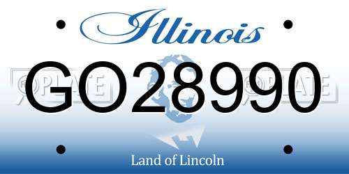 GO28990 Illinois License Plate
