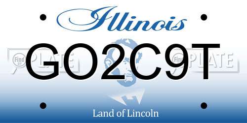 GO2C9T Illinois License Plate
