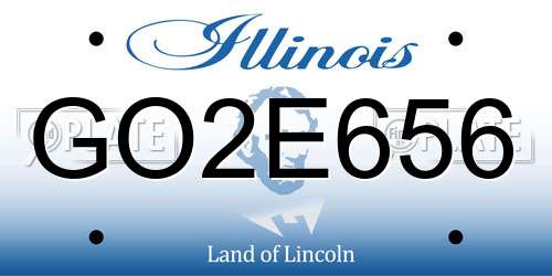GO2E656 Illinois License Plate