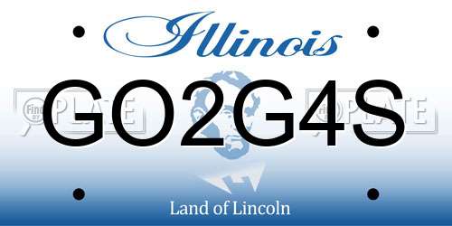GO2G4S Illinois License Plate