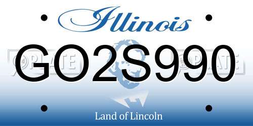 GO2S990 Illinois License Plate