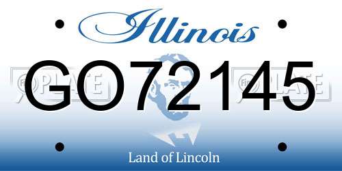 GO72145 Illinois License Plate