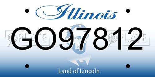 GO97812 Illinois License Plate