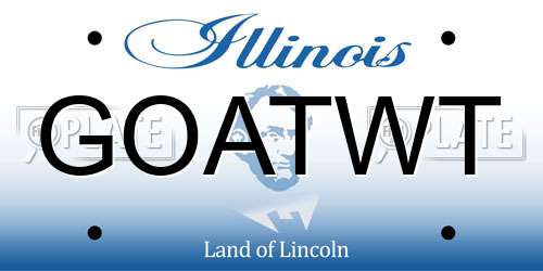 GOATWT Illinois License Plate