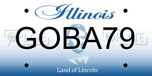 GOBA79 Illinois License Plate