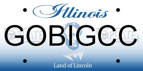 GOBIGCC Illinois License Plate