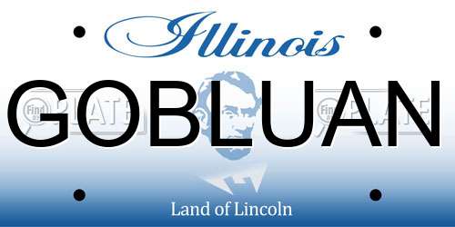 GOBLUAN Illinois License Plate