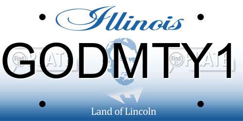 GODMTY1 Illinois License Plate