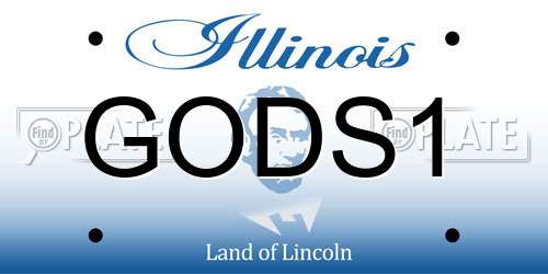 GODS1 Illinois License Plate