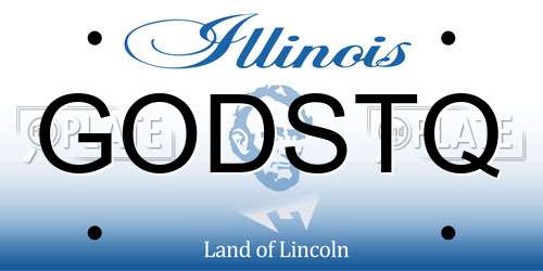 GODSTQ Illinois License Plate