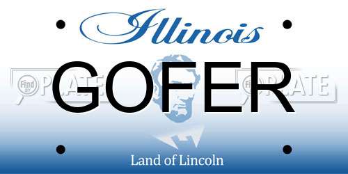 GOFER Illinois License Plate