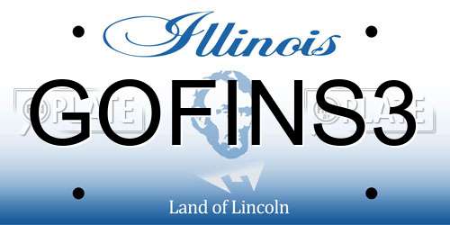 GOFINS3 Illinois License Plate
