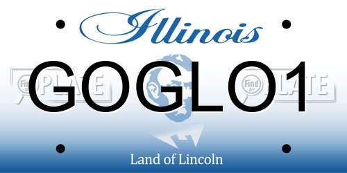 GOGLO1 Illinois License Plate