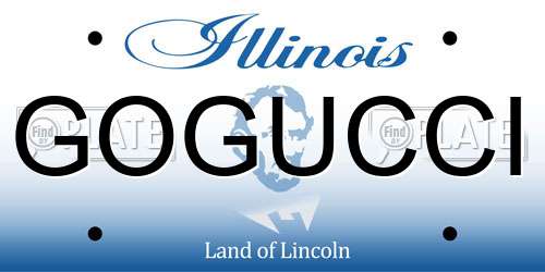 GOGUCCI Illinois License Plate