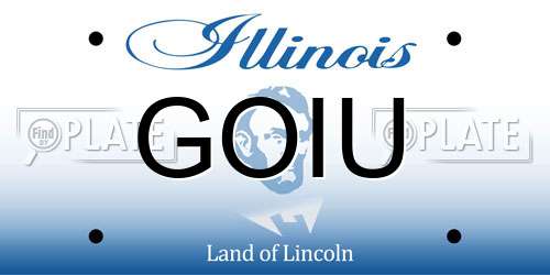 GOIU Illinois License Plate