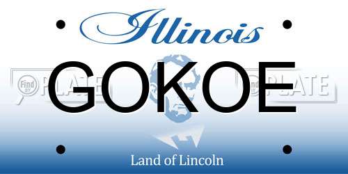 GOKOE Illinois License Plate