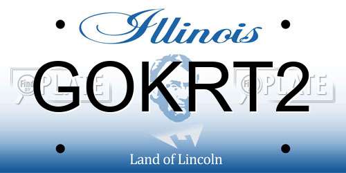 GOKRT2 Illinois License Plate