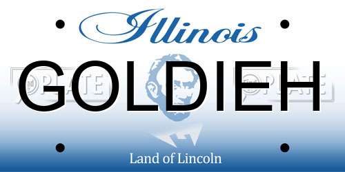 GOLDIEH Illinois License Plate