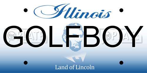 GOLFBOY Illinois License Plate