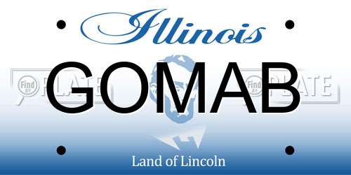 GOMAB Illinois License Plate