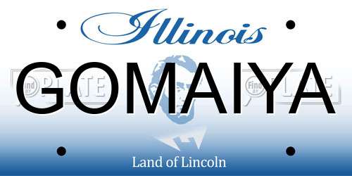GOMAIYA Illinois License Plate