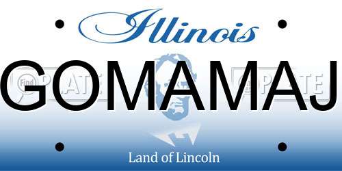 GOMAMAJ Illinois License Plate