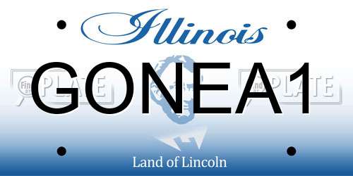 GONEA1 Illinois License Plate