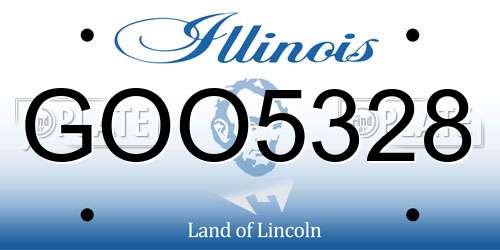 GOO5328 Illinois License Plate