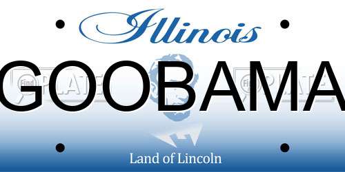GOOBAMA Illinois License Plate