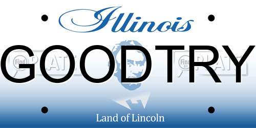GOODTRY Illinois License Plate