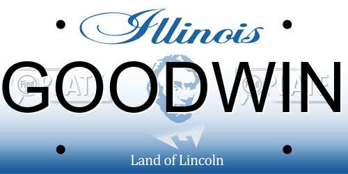GOODWIN Illinois License Plate