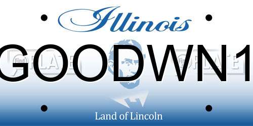 GOODWN1 Illinois License Plate