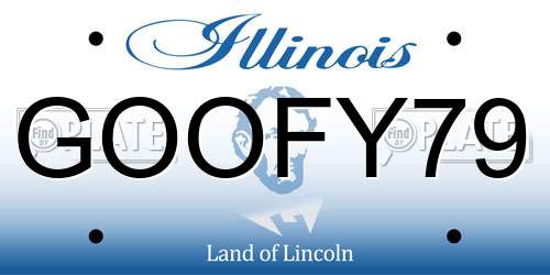 GOOFY79 Illinois License Plate