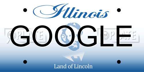 GOOGLE Illinois License Plate