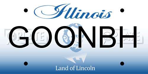 GOONBH Illinois License Plate