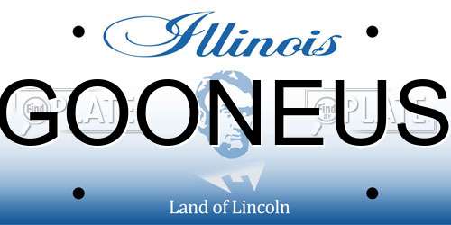 GOONEUS Illinois License Plate