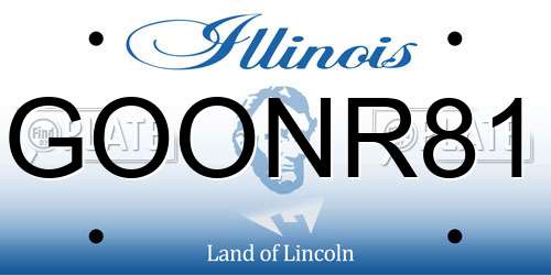 GOONR81 Illinois License Plate