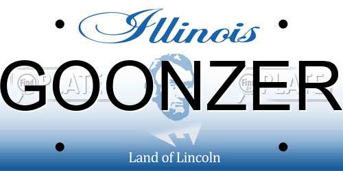 GOONZER Illinois License Plate
