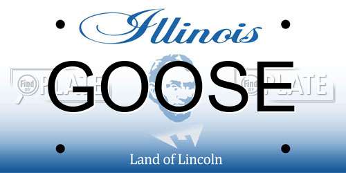 GOOSE Illinois License Plate