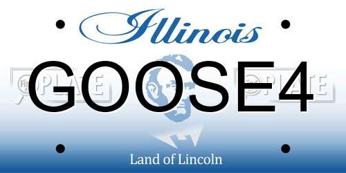 GOOSE4 Illinois License Plate