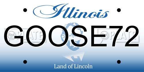 GOOSE72 Illinois License Plate