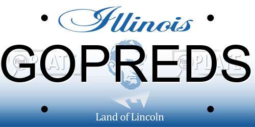GOPREDS Illinois License Plate