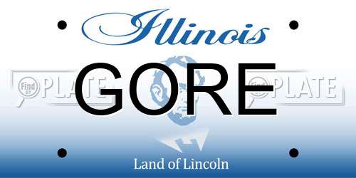GORE Illinois License Plate