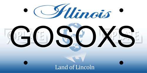 GOSOXS Illinois License Plate